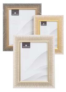 Cornici da appoggio/parete in plastica di colore marrone-naturale in set da 3 19x24 cm - Casa Selección
