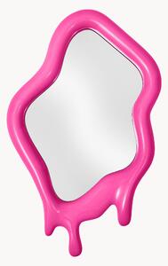Specchio da parete fatto a mano dalla forma organica Melting