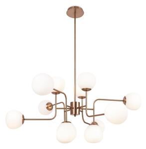 Maytoni MOD221PL-12G - Lampadario a sospensione con supporto rigido ERICH 12xE14/40W/230V rame