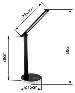 Globo 58445B - LED RGBW Lampada da tavolo dimmerabile GERALDO LED/5W/230V + LED/2W