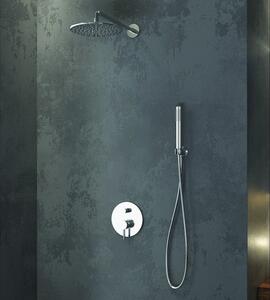 Set doccia con soffione tondo, doccetta e miscelatore | KAM-ARTE C5000 - KAMALU
