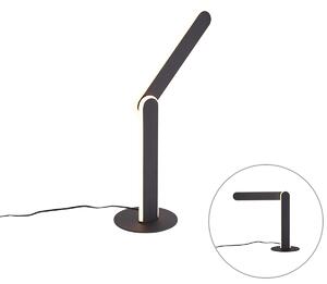Lampada da tavolo di design nera con LED dimmerabile a 3 livelli - Gate