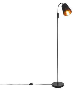 Lampada da terra moderna nera - Carmen