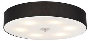 Lampada da soffitto country nera 70 cm - Drum