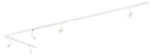 Sistema di illuminazione a binario moderno con 5 faretti bianco 1-Fase - Iconic Jeany