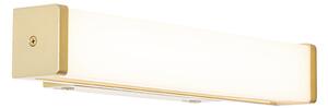 Applique da parete per bagno in ottone 32 cm con LED IP44 - Cascada