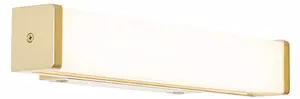 Applique da parete per bagno in ottone 32 cm con LED IP44 - Cascada