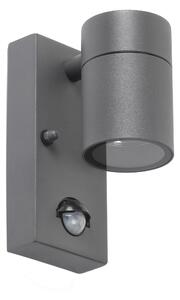 Lampada da parete per esterni antracite IP44 con sensore di movimento - Solo
