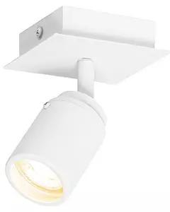 Faretto moderno per bagno bianco quadrato IP44 - Ducha