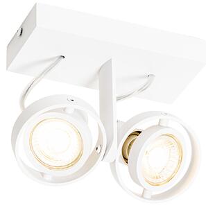 Faretto moderno bianco 2 luci - Master 50