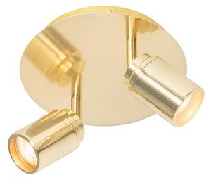 Faretto da bagno moderno ottone 2 luci IP44 - Ducha