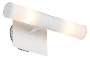 Applique da parete moderna bianca IP44 2 luci - Bath