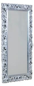 MOBILI 2G - Specchiera Barocca Intagliata In Foglia argento L.107xP.5 H.207 argento