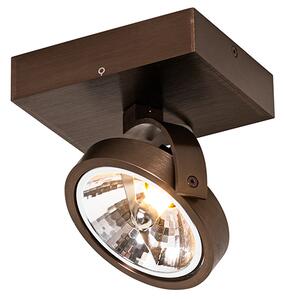 Faretto di design bronzo scuro girevole e inclinabile - Go
