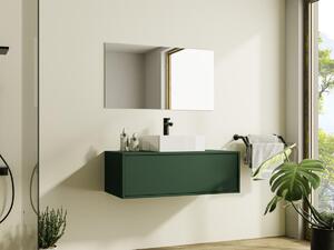 Mobile sotto lavabo sospeso Verde opaco 94 cm - TEANA II