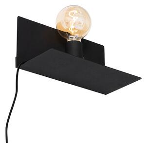 Applique moderna nera magnetica orientabile - Muro