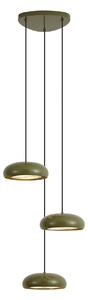 Lampada a sospensione retrò verde con paralume in metallo a 6 luci - Macaron