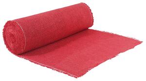 Tappeto in juta, 160 x 1500 cm, colore rosso