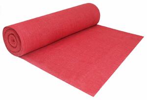 Tappeto in juta, 200 x 1000 cm, colore rosso