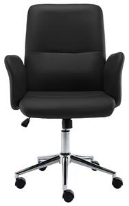 Mobili - Sedia da ufficio CLORIS, colore nero, rivestimento in ecopelle, peso 13,3 kg, codice prodotto 283549