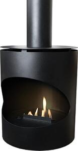 Caminetto a bioetanolo Xaralyn - Caminetto da soffitto Silo - Metallo - Potenza termica 2 kW - Caminetto sospeso - Caminetto rotondo - Fiamme realistiche - Non richiede canna fumaria