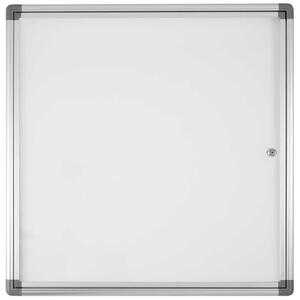 Bacheca magnetica per interni f.to 6xA4, profili alluminio anodizzato, anta metacrilato, 670x700x30 mm