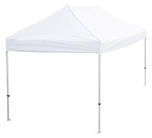 Gazebo pieghevole 3x4,5 m in alluminio con copertura bianca in poliestere, altezza regolabile, borsa inclusa