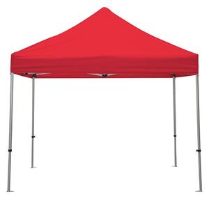 Copertura rossa in poliestere per gazebo pieghevole 3x3 metri, tessuto resistente per uso outdoor