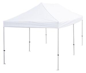 Gazebo pieghevole 3x6 metri in alluminio con copertura bianca in poliestere, borsa da trasporto inclusa