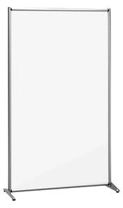 Parete Divisoria Plexiglass Trasparente 100x190 cm con Piedini, Struttura Alluminio Anodizzato - WHL800/T