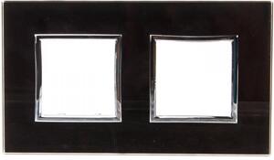 Kos-Elektro System DANTE, cornice in vetro, doppia, colore nero