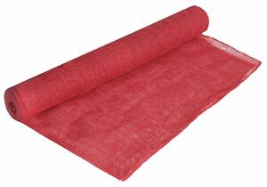 Tappeto in juta, 160 x 1000 cm, colore rosso