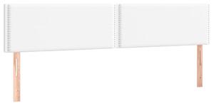 Testiera Bianca 200x5x78/88 cm in Pelle finta
