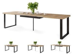AVELLA Rovere Craft Gold - TAVOLO DA PRANZO IN STILE LOFT PER SOGGIORNO ALLUNGABILE FINO A 310 cm!