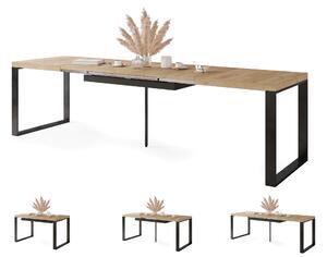 AVATI Rovere Craft Gold - TAVOLO DA PRANZO IN STILE LOFT PER SALONE SOGGIORNO FINO A 270 o 290 cm!