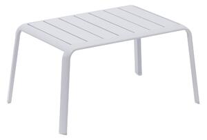 Tavolino Idaho NATERIAL con piano in alluminio grigio / argento 59x41cm