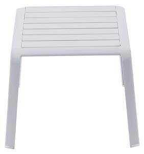 Tavolino da esterno Idaho NATERIAL con piano in alluminio grigio / argento 59x41cm