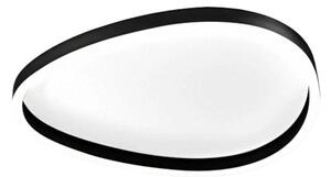 Plafoniera moderna gea luce ecaris pm fecpn2 led nero alluminio silicone - Gea Luce