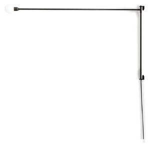 Applique da parete Nemo Lighting, dimmerabile, Nero, Soggiorno, Metallo