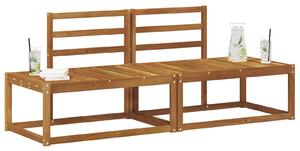 Divano da Esterno 2 Pezzo Naturale 182,5 x 63 x 73 cm