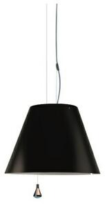 Lampada a sospensione Luceplan, Nero, Sala da pranzo, Metallo