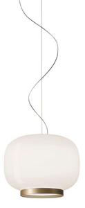 Lampada a sospensione Foscarini, dimmerabile, Dorato / Ottone, Sala da pranzo, Vetro