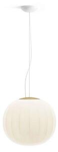Lampada a sospensione Luceplan, dimmerabile, Dorato / Ottone, Soggiorno, Vetro