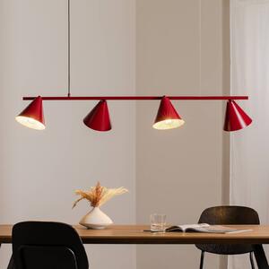 Lampada a sospensione Hängeleuchte Form 4 ALDEX, dimmerabile, Rosso, Soggiorno / Sala da pranzo, Metallo, Moderno, Lampada a sospensione