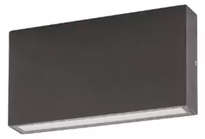 Applique moderno gea led ges2211 led ip65 alluminio antracite biemissione - Gea Led