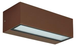 Applique classico gea led ges2242 led ip65 alluminio marrone biemissione - Gea Led
