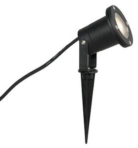 Faretto da esterno smart nero moderno con cavo e spina 200cm incl. WiFi GU10 IP65 - Basic