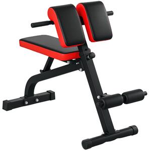 SPORTNOW Panca per gli esercizi pieghevole panca multifunzione per allenamento cuscino regolabile 8 posizioni 103 x 65 x 67-98 cm nero