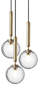 Lampadari Nuura Aps, Miira 3, dimmerabile, Dorato / Ottone, Sala da pranzo, Metallo, Scandinavo