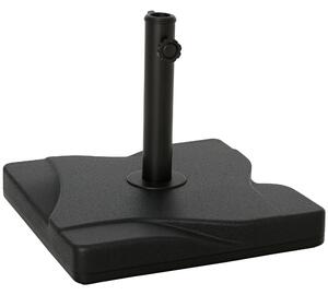 Outsunny Base Ombrellone Quadrata in Plastica, 20kg, per Pali 30-35-38mm, 41.5x41.5x35cm, Sicurezza e Durabilità|Aosom